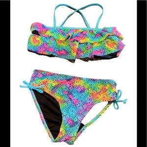 Breaking Waves crochet 2 piece bikini size 14